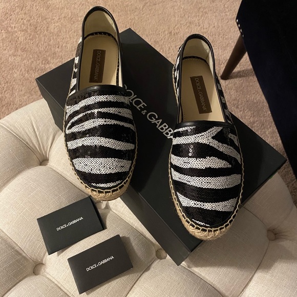 Dolce & Gabbana Shoes - 🎉HP!✨FLASH SALE!!!✨Dolce & Gabbana✨NEW!✨Leather Sequin Espadrille Loafer Shoes